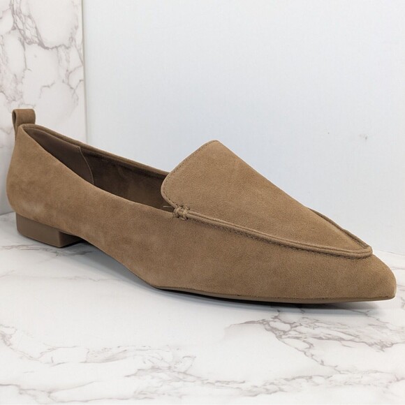 NEW Bella Vita Women's Alessi Flat Cognac Kid Suede Leather 12 Narrow 2A - Picture 1 of 13